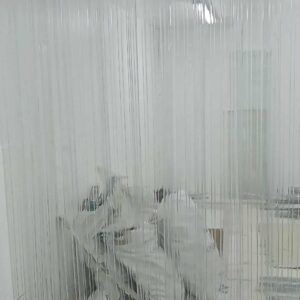 PVC Strip Curtain Clear Plain Standard - 1mm Thick x 185mm Wide x 45 m Roll