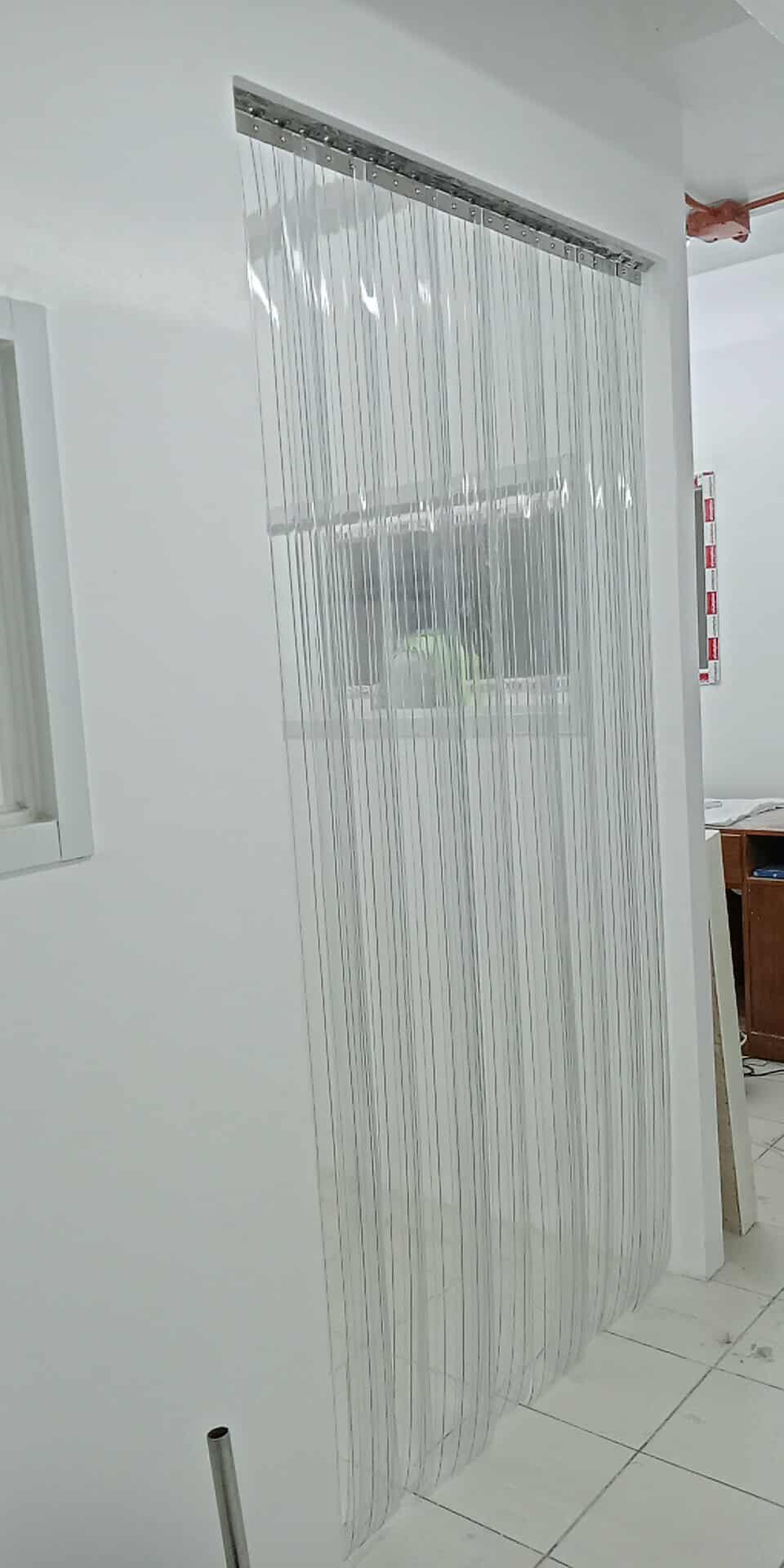 PVC Strip Curtain Clear Plain Standard - 2mm Thick x 200mm Wide x 40 m Roll