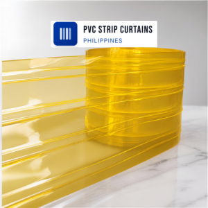 PVC Strip Curtain Yellow Ribbed Premium – 2mm Thick x 200mm Wide x 50m Roll