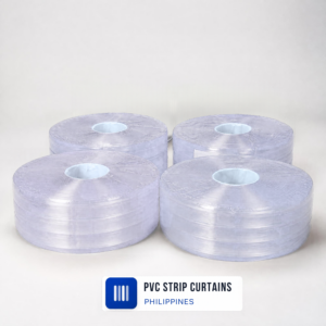 PVC Strip Curtain Clear Ribbed Premium – 2mm Thick x 300mm Wide x 50m Roll