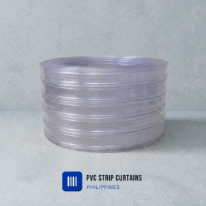 PVC Strip Curtain Clear Ribbed Premium – 3mm Thick x 300mm Wide x 50m Roll