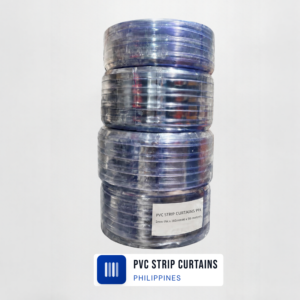 PVC Strip Curtain Clear Ribbed Premium – 2mm Thick x 200mm Wide x 50m Roll