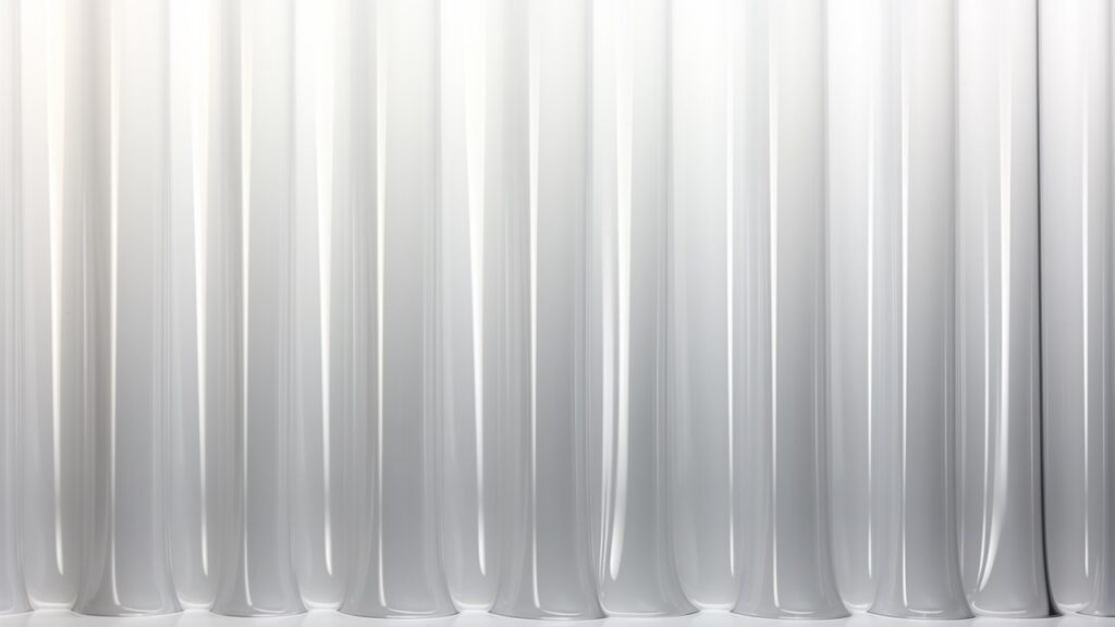 Stock photo detail of overlapping clear PVC strip curtain material