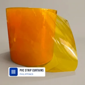 PVC Strip Curtain Yellow Plain Premium – 3mm Thick x 300mm Wide x 50 m Roll